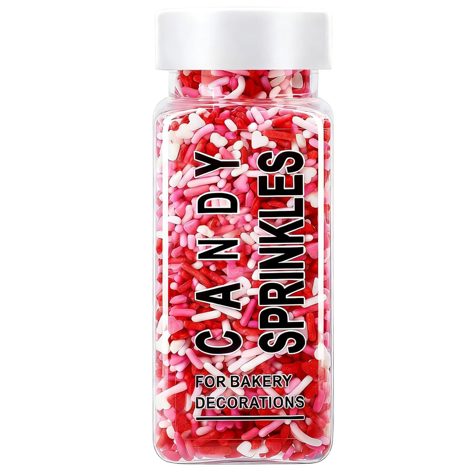 Valentines Sprinkles for Baking - White & Pink Pearls Sprinkles with Jimmies for Cookies, Cakes, Cupcakes & Donuts, Valentines Day Decor| Mixed Size, 4.58oz (130g) - Image 7