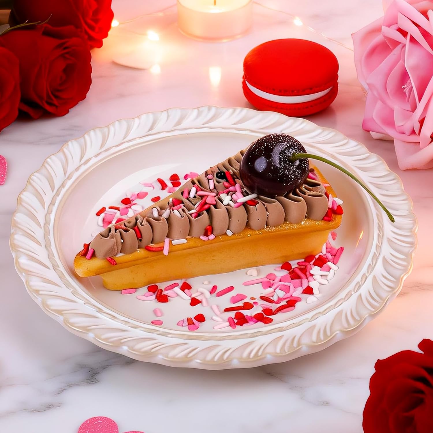 Valentines Sprinkles for Baking - White & Pink Pearls Sprinkles with Jimmies for Cookies, Cakes, Cupcakes & Donuts, Valentines Day Decor| Mixed Size, 4.58oz (130g) - Image 6