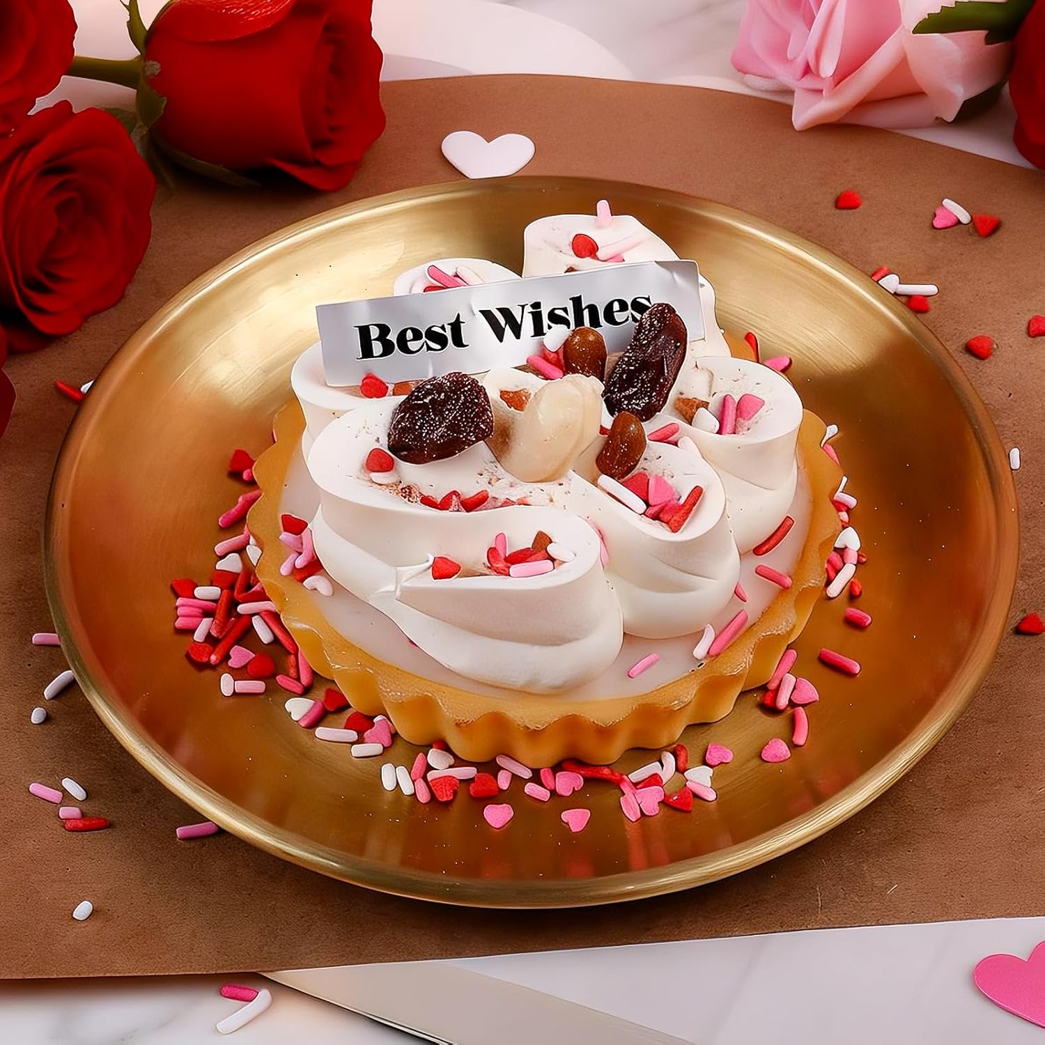 Valentines Sprinkles for Baking - White & Pink Pearls Sprinkles with Jimmies for Cookies, Cakes, Cupcakes & Donuts, Valentines Day Decor| Mixed Size, 4.58oz (130g) - Image 3