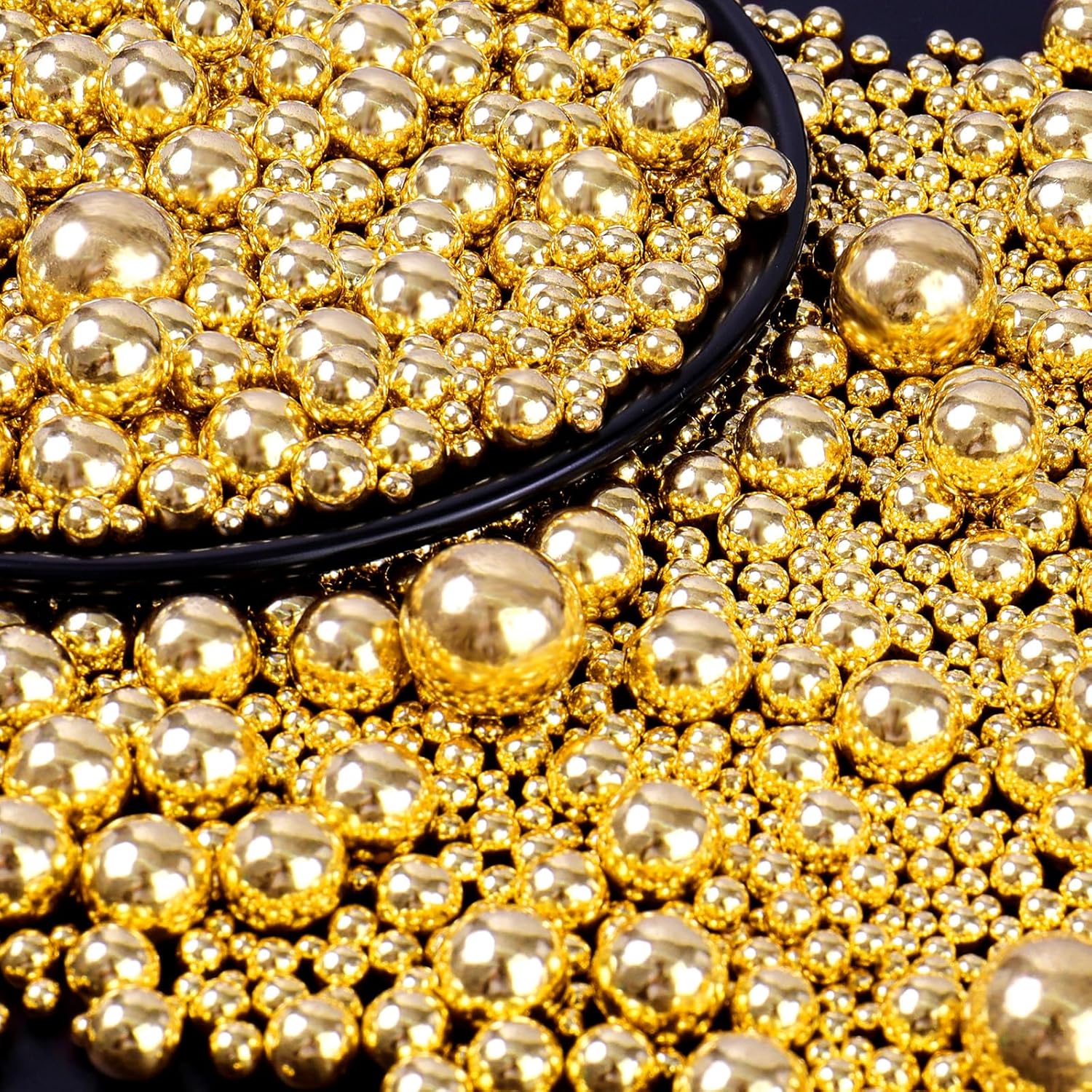 Edible Gold Pearl Sprinkles for Cake Decorating, 130g/4.6oz Candy Baking Decorations, Ice Cream Toppings and Cookie Decorating, Wedding Party Supplies - Image 13