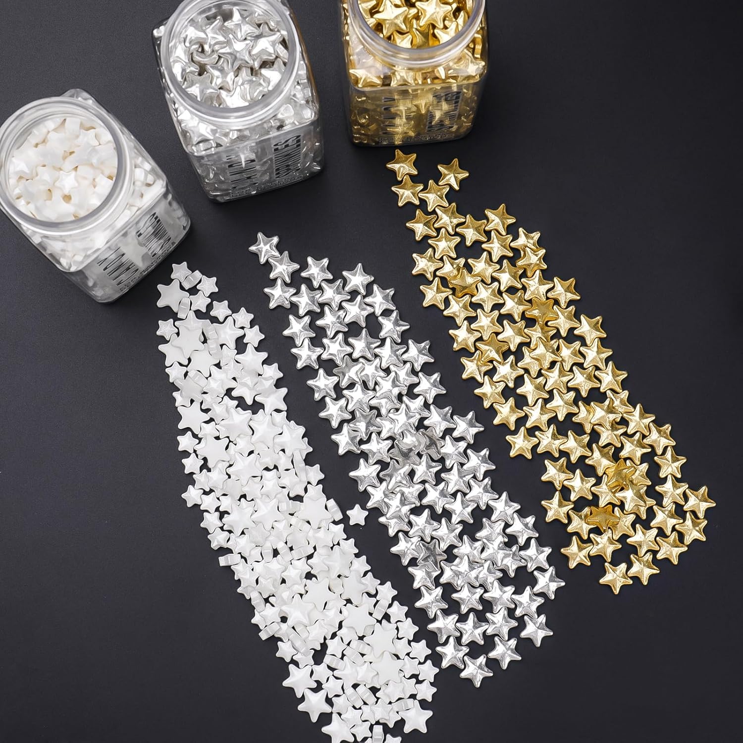 Star Sprinkles, Edible Candy Stars for Cake Decorating, Cupcakes, Cookies & Desserts, 4.6oz Shiny Metallic Gold Sprinkles for Christmas, Graduation, Birthday, Holiday Baking - Image 18