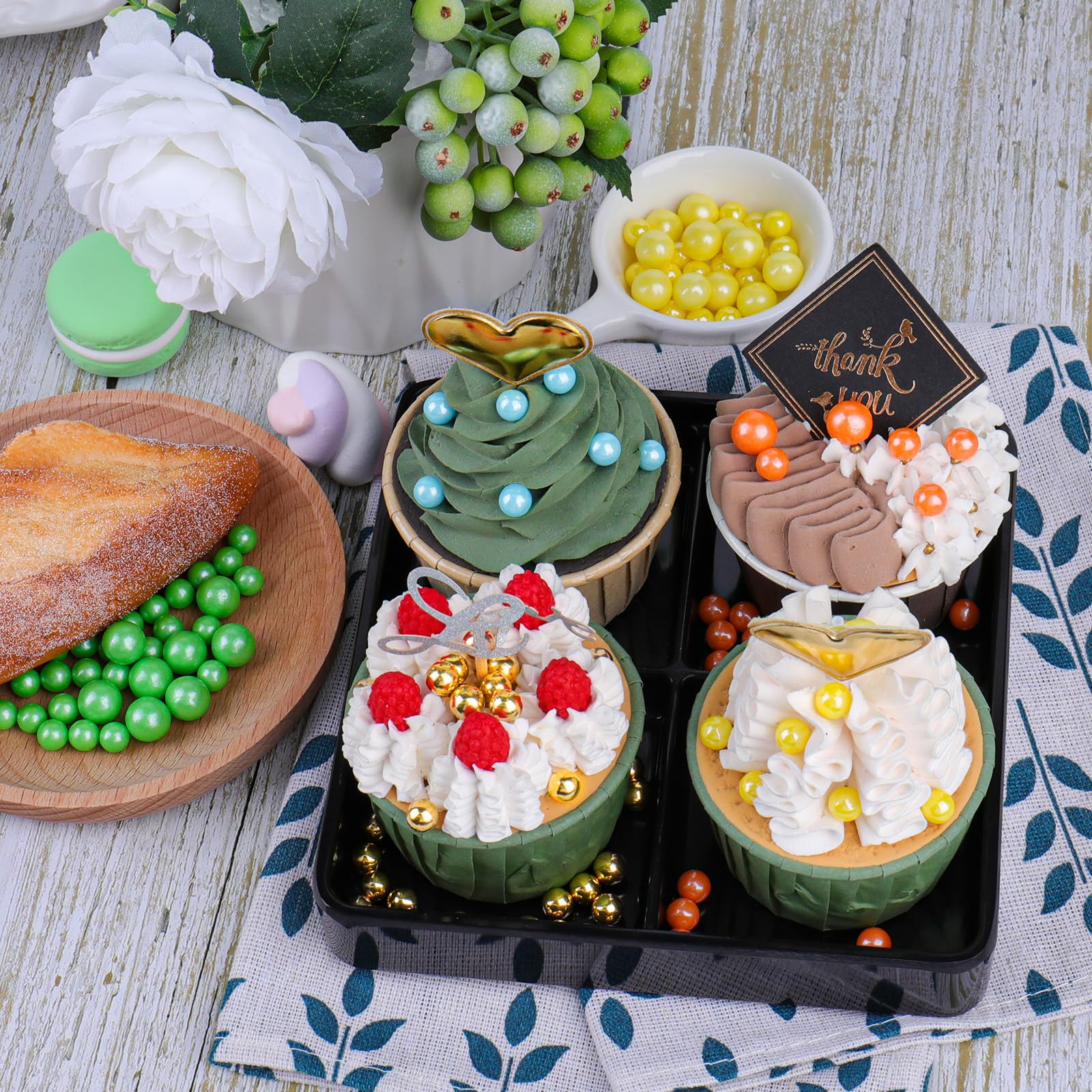 Pearl Sprinkles for Cake, Cupcake & Cookie Decorating – 4 Sizes Mix (7.8oz) Baking, Donuts & Ice Cream Toppings - Image 8