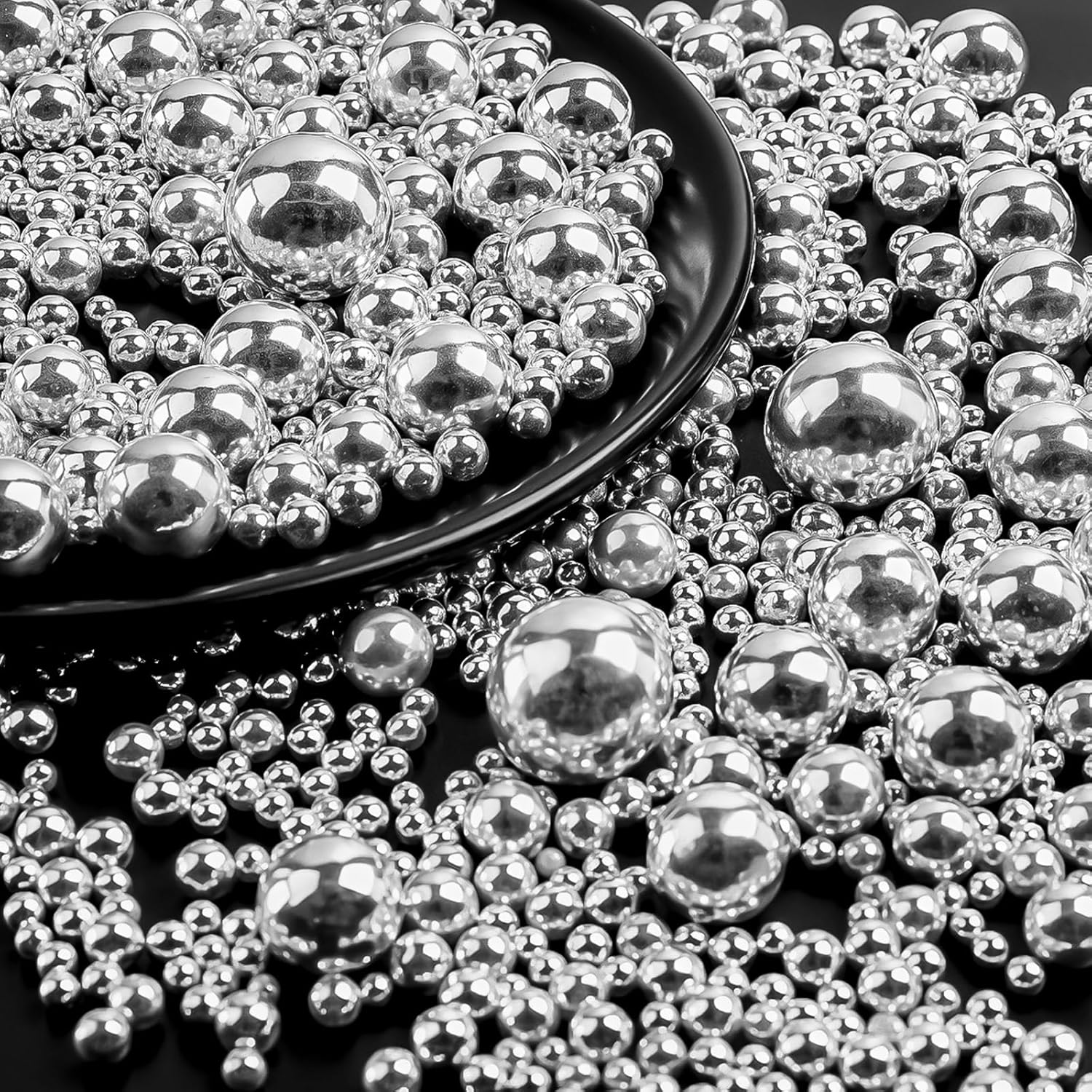 Edible Gold Pearl Sprinkles for Cake Decorating, 130g/4.6oz Candy Baking Decorations, Ice Cream Toppings and Cookie Decorating, Wedding Party Supplies - Image 8