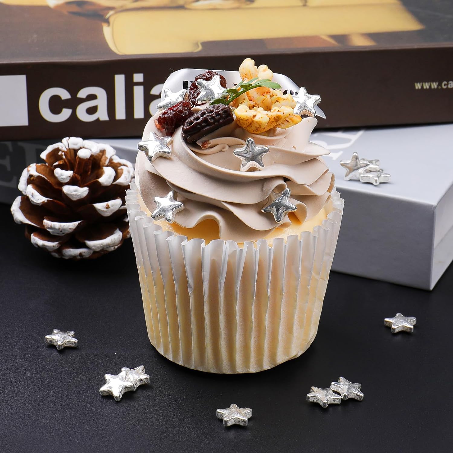 Star Sprinkles, Edible Candy Stars for Cake Decorating, Cupcakes, Cookies & Desserts, 4.6oz Shiny Metallic Gold Sprinkles for Christmas, Graduation, Birthday, Holiday Baking - Image 11