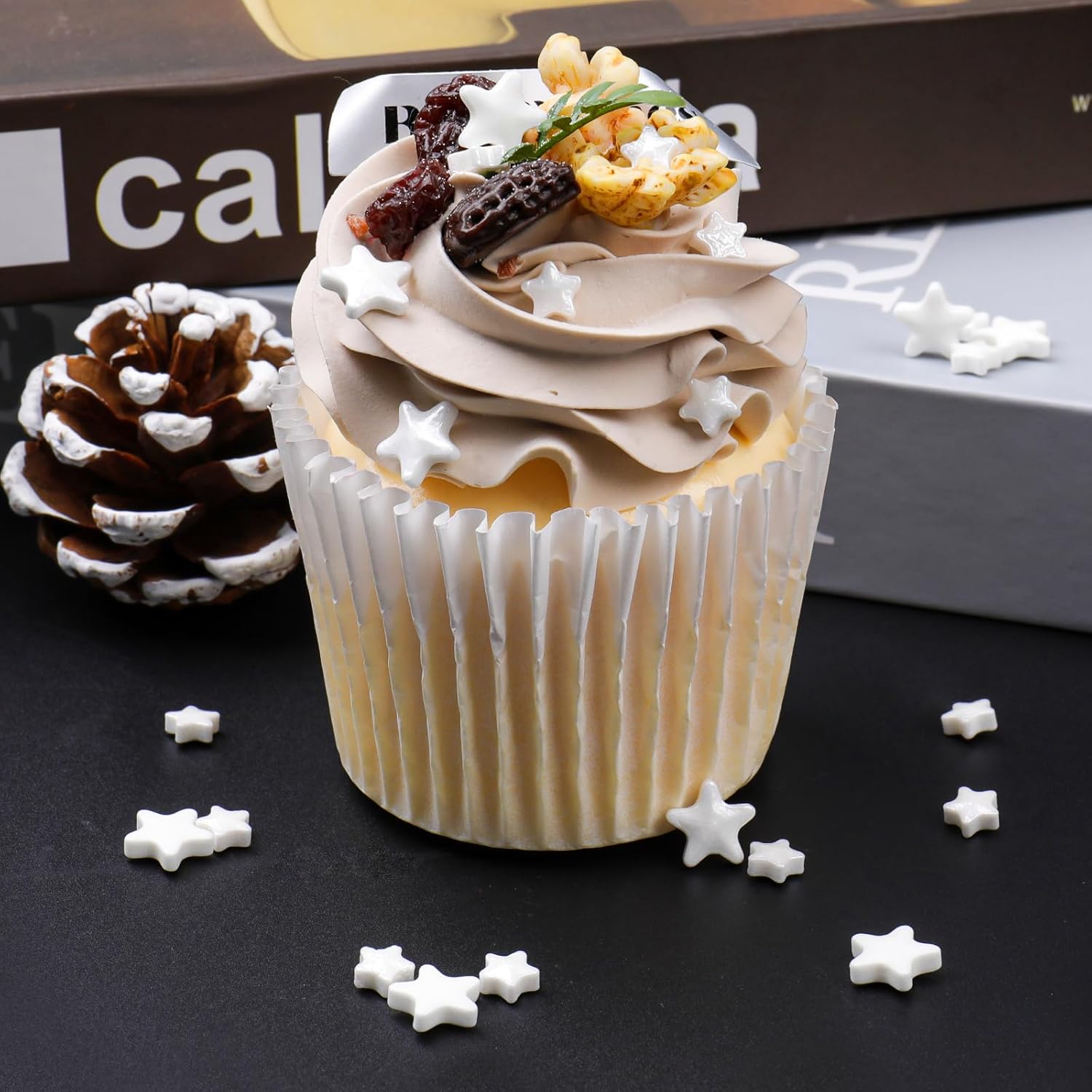 Star Sprinkles, Edible Candy Stars for Cake Decorating, Cupcakes, Cookies & Desserts, 4.6oz Shiny Metallic Gold Sprinkles for Christmas, Graduation, Birthday, Holiday Baking - Image 6