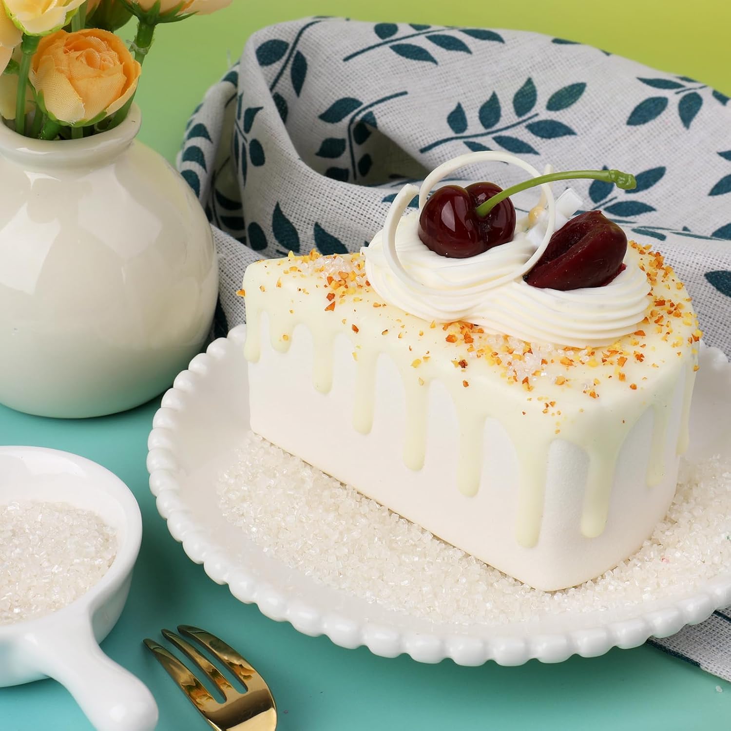 Sanding Sugar Crystals, 4.6 oz Edible Sparkling Sugar for Baking Topping, Cupcakes, Cookies, Ice Cream & Cake Decorating, Wedding Shower Party Christmas Valentines Supplies - Image 5