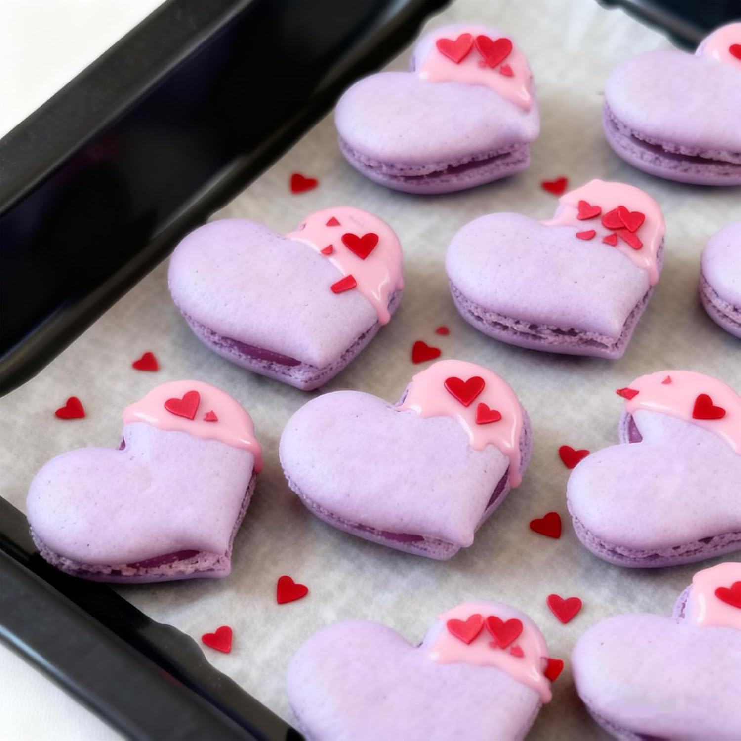 Valentines Sprinkles for Baking - White & Pink Pearls Sprinkles with Jimmies for Cookies, Cakes, Cupcakes & Donuts, Valentines Day Decor| Mixed Size, 4.58oz (130g) - Image 14