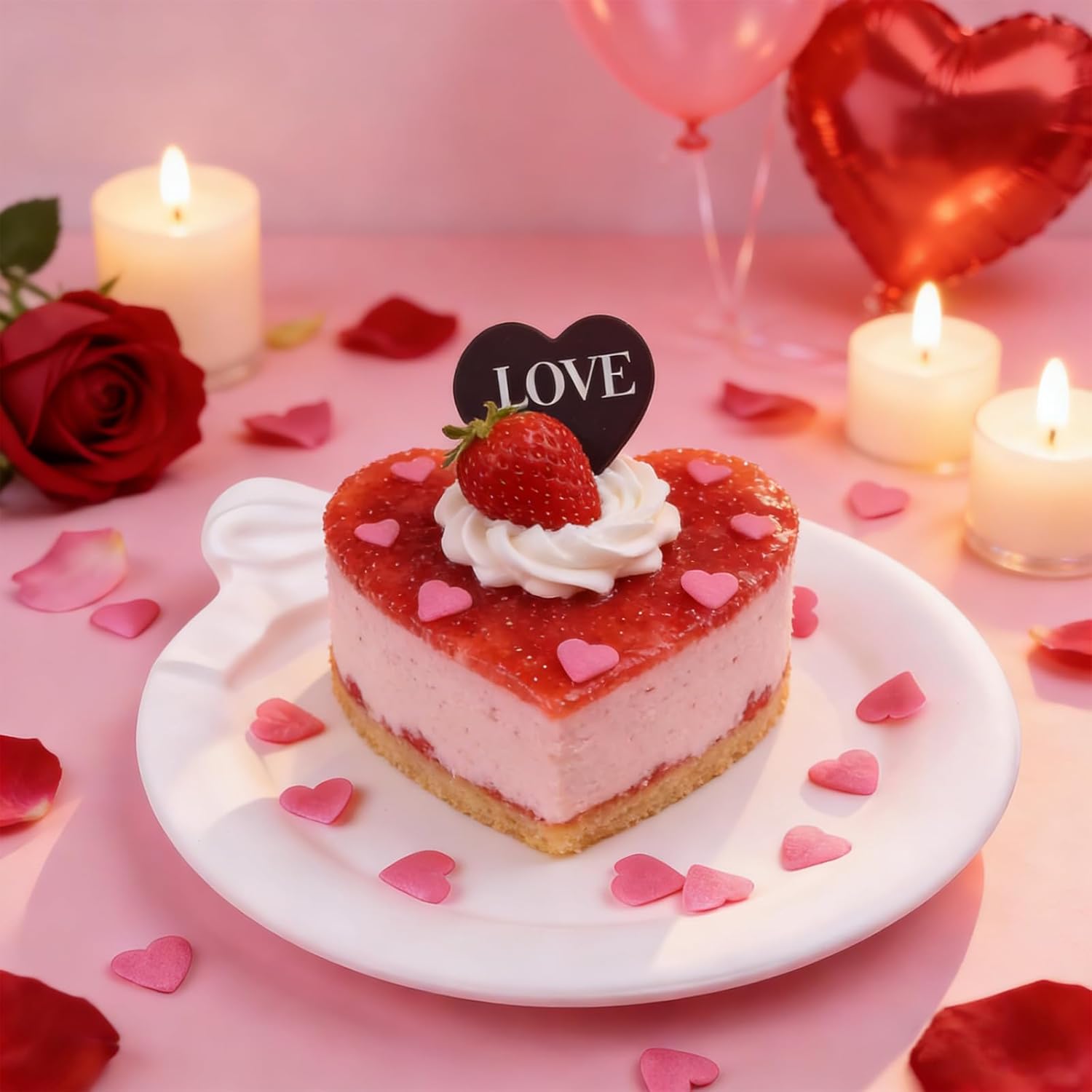 Valentines Sprinkles for Baking - White & Pink Pearls Sprinkles with Jimmies for Cookies, Cakes, Cupcakes & Donuts, Valentines Day Decor| Mixed Size, 4.58oz (130g) - Image 13