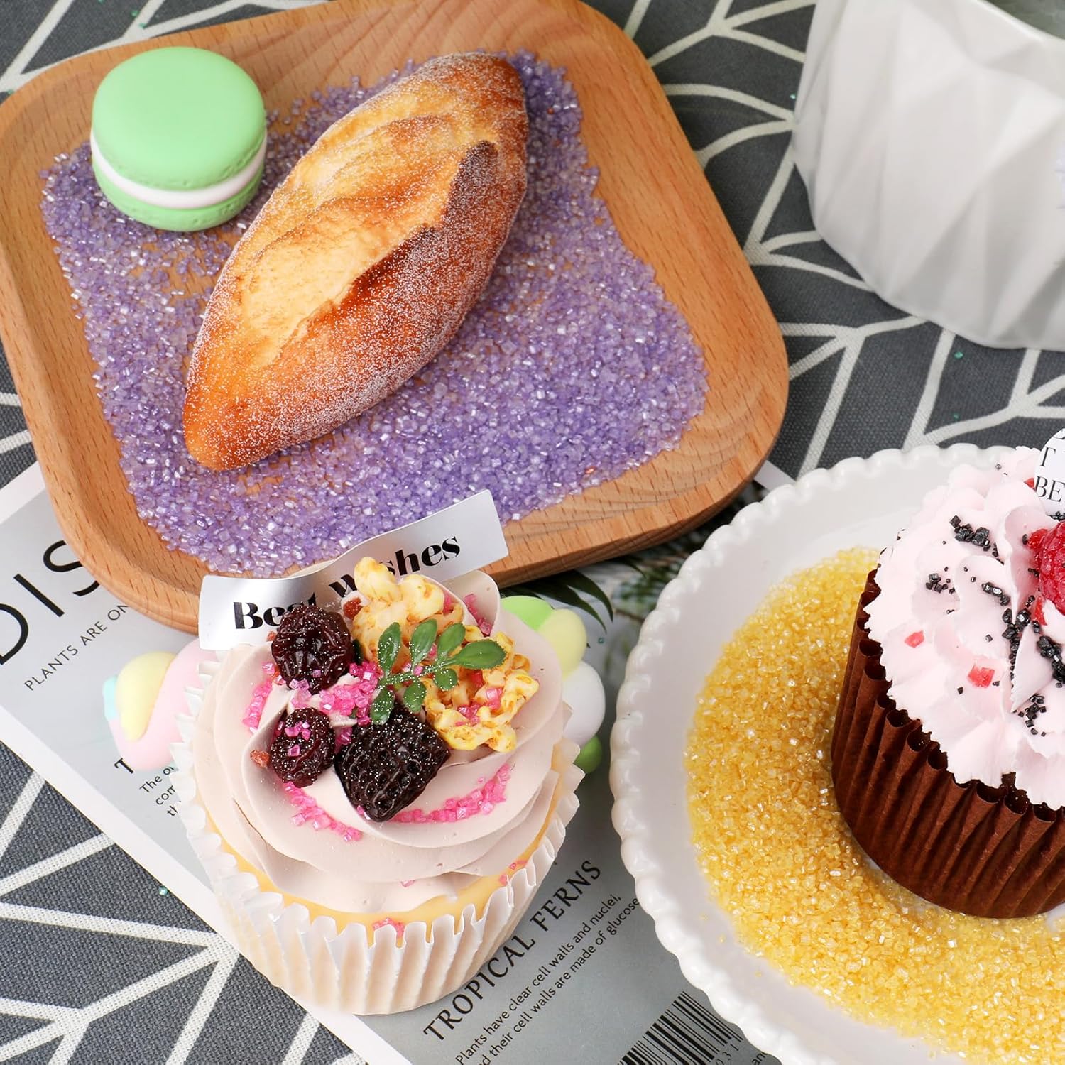 Sanding Sugar Crystals, 4.6 oz Edible Sparkling Sugar for Baking Topping, Cupcakes, Cookies, Ice Cream & Cake Decorating, Wedding Shower Party Christmas Valentines Supplies - Image 13