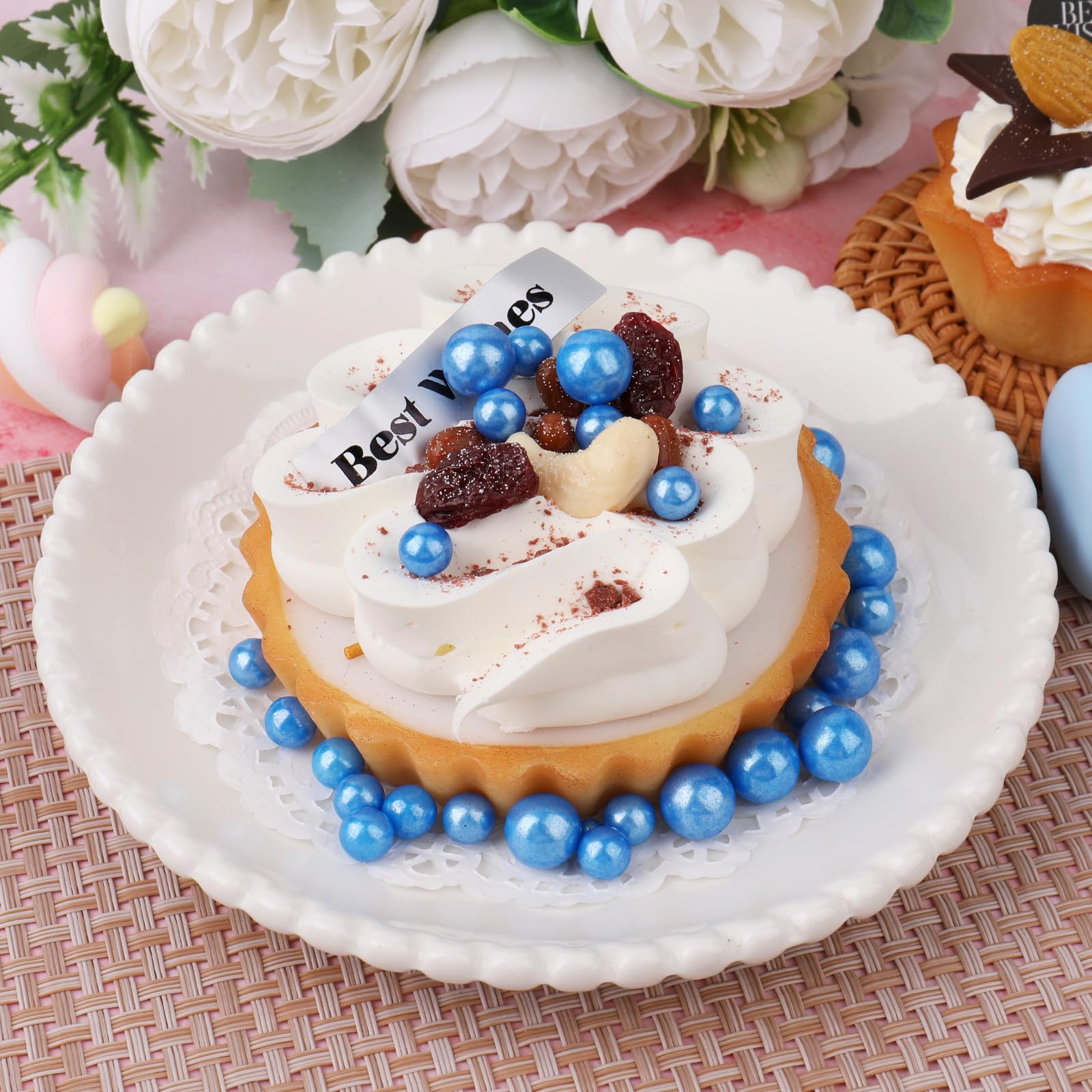 Edible Pearl Sprinkles for Cake Decorating – 4 Jar Set Multi-Size Sugar Pearls for Baking & Dessert Toppings - Image 3