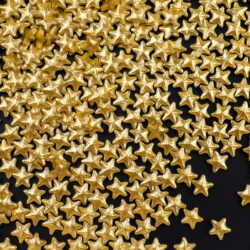 gold star sprinkles for cake decorating edible metallic stars baking dessert decoration