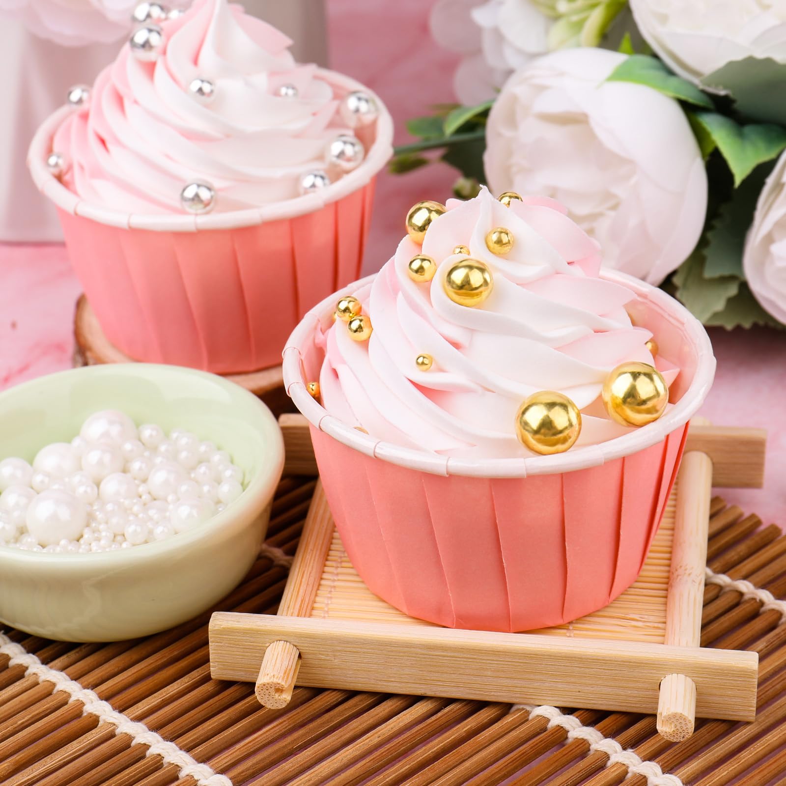 Pastel Pearl Sprinkles for Cake Decorating – Easter Edition Multi-Size Sugar Pearls for Cupcakes, Cookies & Desserts (4 Jar Set) - Image 4