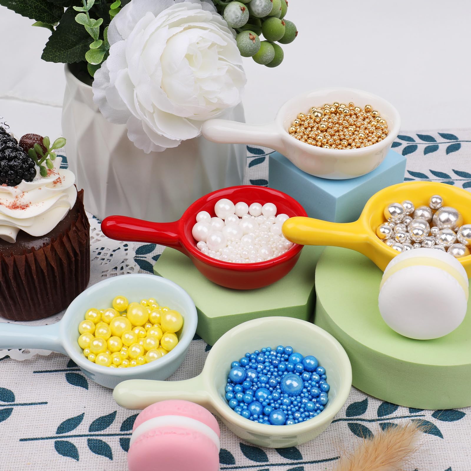 Rainbow Pearl Sprinkles Mix for Cake Decorating – Multicolor Sugar Pearls for Cakes, Cupcakes & Dessert Toppings - Image 6