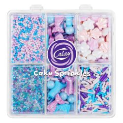 Mermaid sprinkles for cake decorating pastel ocean mix with seashells mermaid tails nonpareils and sanding sugar for desserts