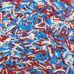 4th of july sprinkles red white blue jimmies mix patriotic cake decorating cupcake toppings