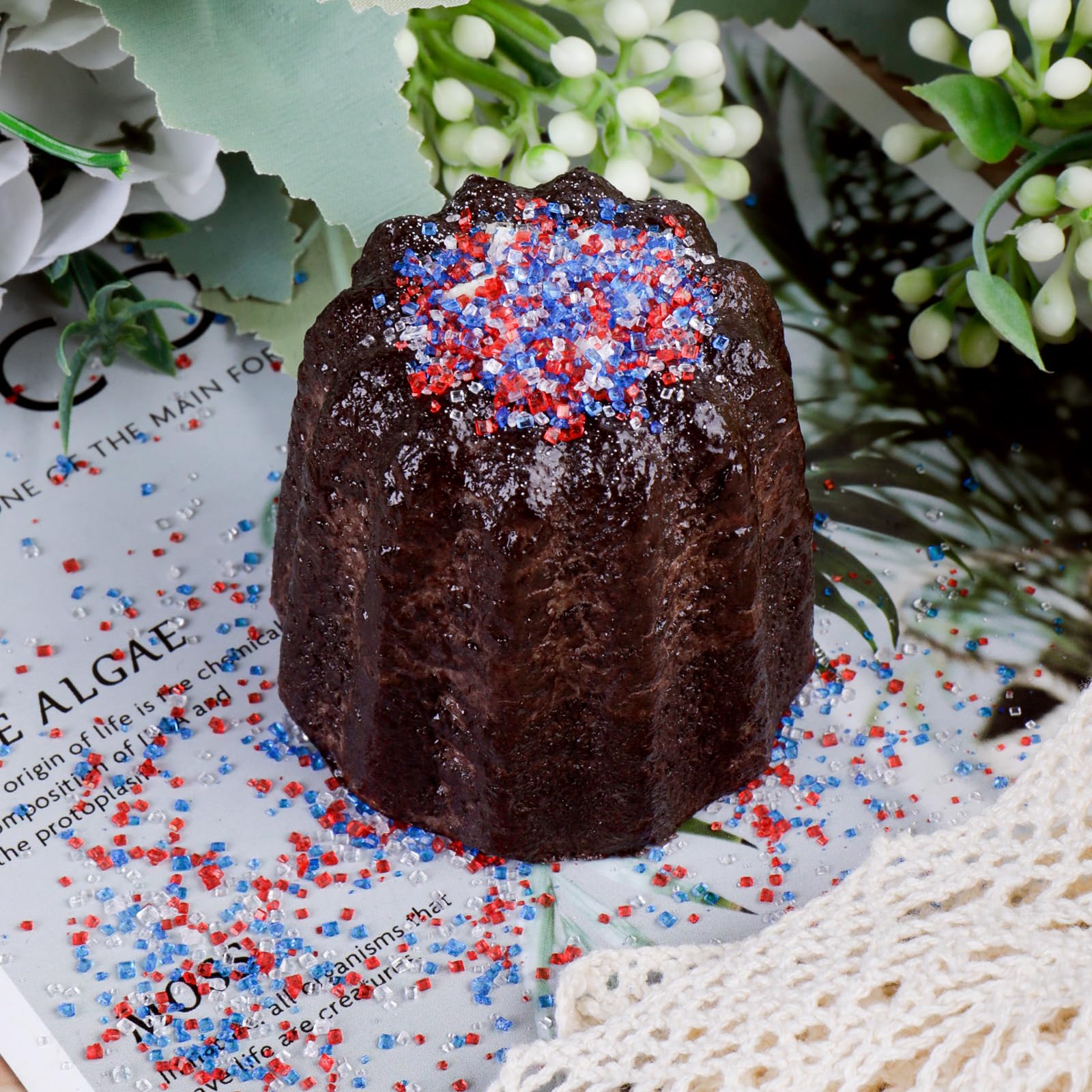 4th of July Sanding Sugar Sprinkles – Red White and Blue Sparkling Sugar Crystals for Cake Decorating, Cupcakes, Cookies & Patriotic Dessert Toppings - Image 3