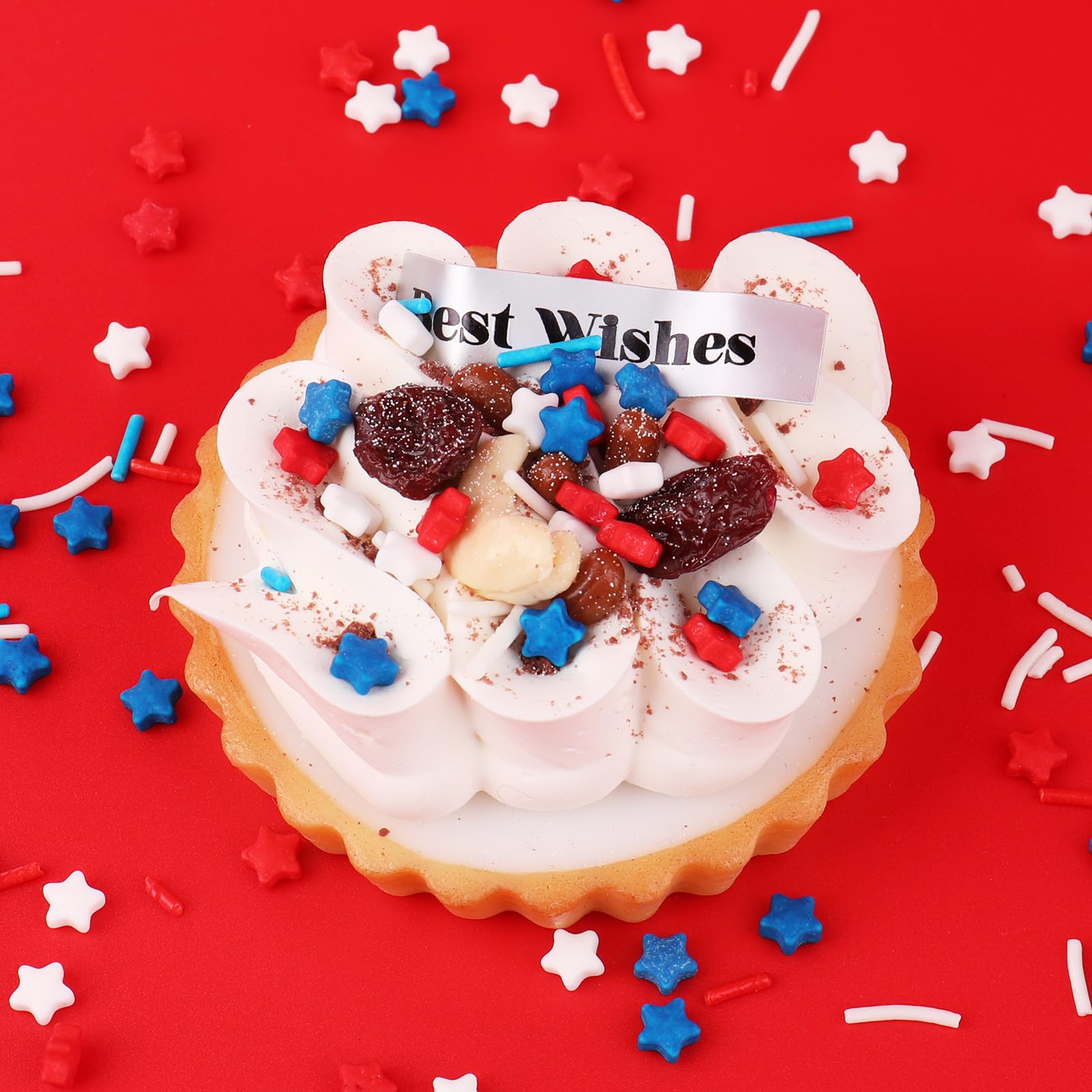 Red White and Blue Sprinkles for Cake Decorating – Patriotic Edible Sprinkle Mix for 4th of July Cakes, Cupcakes, Cookies & Dessert Toppers - Image 3