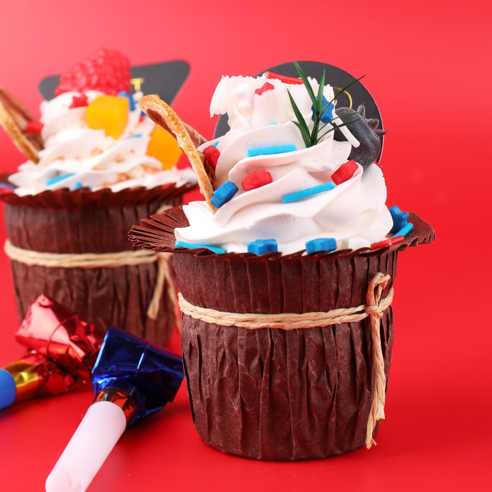 Red White and Blue Sprinkles for Cake Decorating – Patriotic Edible Sprinkle Mix for 4th of July Cakes, Cupcakes, Cookies & Dessert Toppers - Image 4