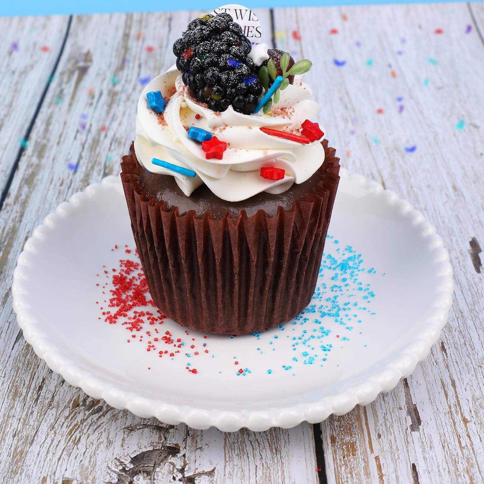 Red White and Blue Sprinkles for Cake Decorating – Patriotic 4th of July Sprinkles Mix with Stars, Jimmies, Nonpareils & Sanding Sugar for Cakes, Cupcakes & Cookies - Image 5