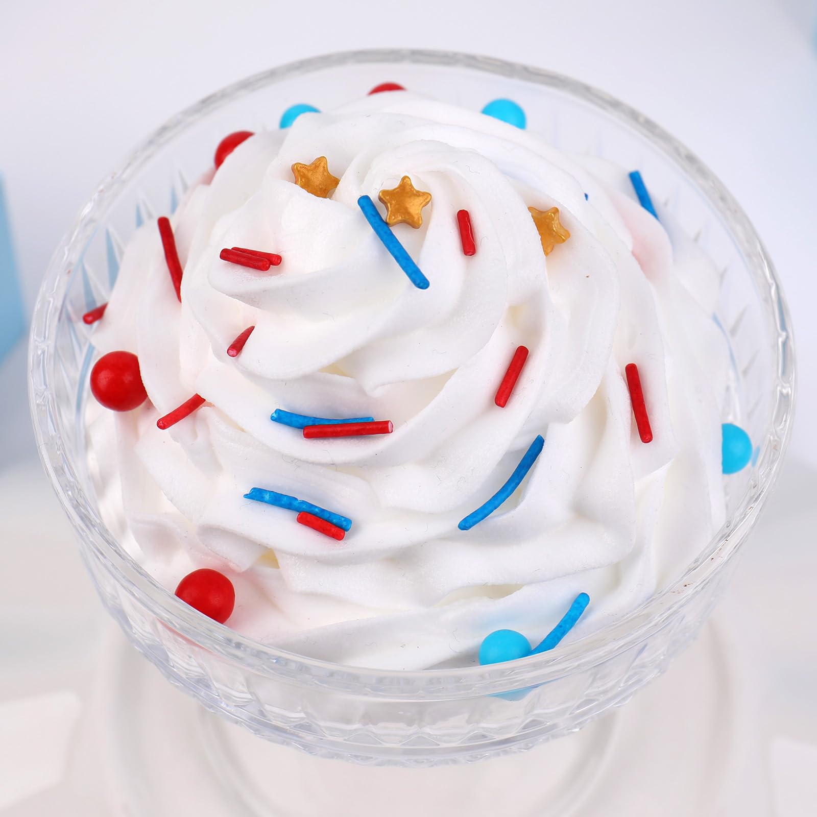 Red White and Blue Sprinkles for Cake Decorating – Patriotic 4th of July Sprinkles Mix with Stars, Pearls, Jimmies & Sanding Sugar for Cakes, Cupcakes & Cookies - Image 6