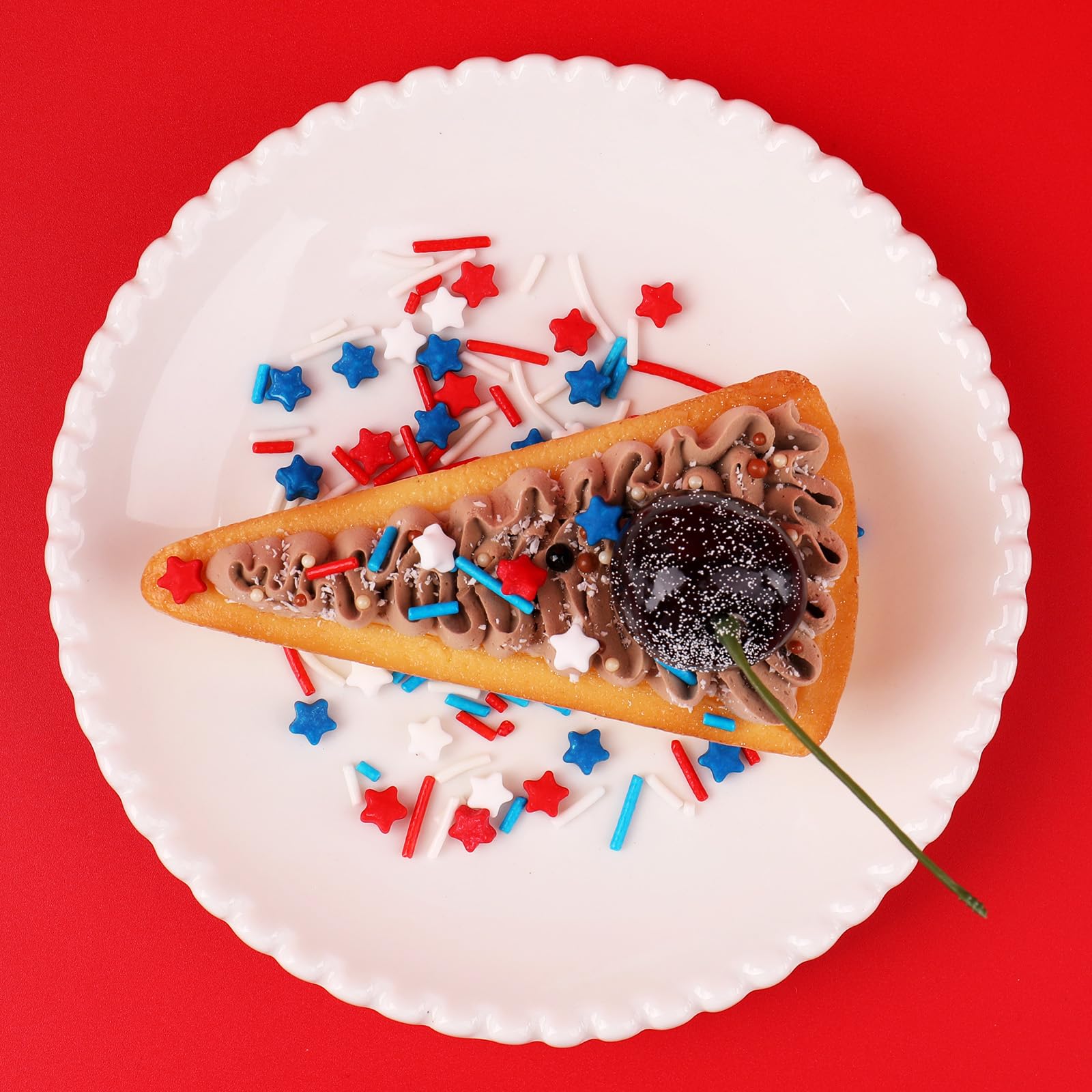 Red White and Blue Sprinkles for Cake Decorating – Patriotic Edible Sprinkle Mix for 4th of July Cakes, Cupcakes, Cookies & Dessert Toppers - Image 6