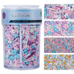 unicorn sprinkles for cake decorating pastel 4 in 1 mix cupcakes cake decoration colorful dessert topping