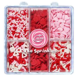 valentines sprinkles baking heart jimmies pearl mix pink red white cake decorating